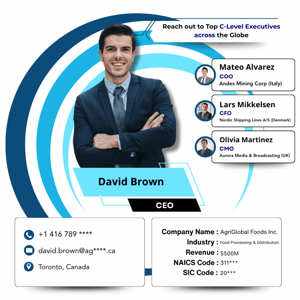 C-level executives email list by Data Maelumat