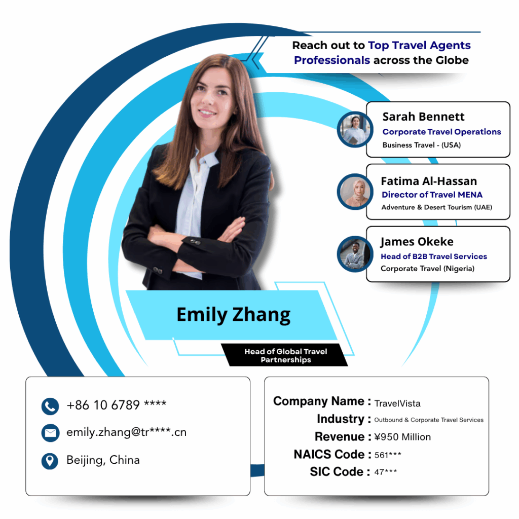 Travel Agents Email List by data maelumat