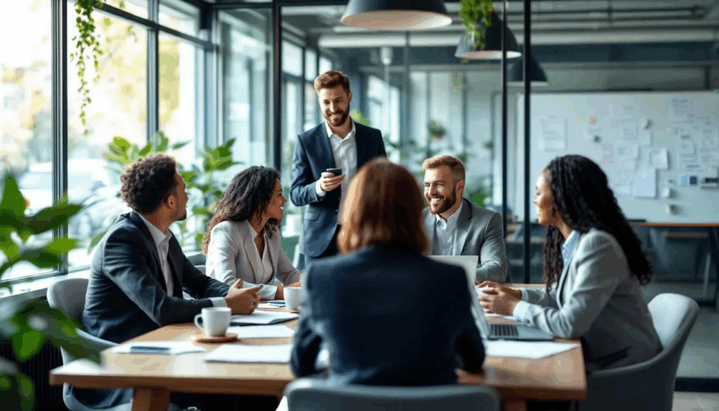 A group of human resources professionals