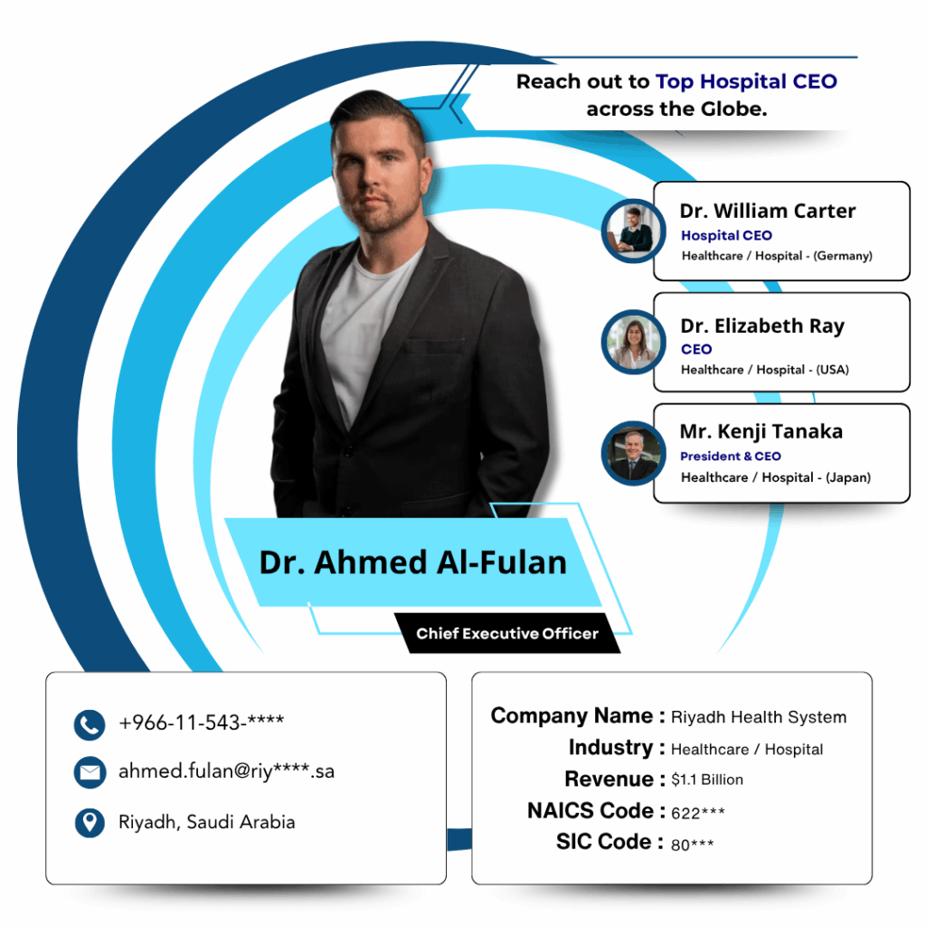 Hospital CEO Email List by Data Maelumat