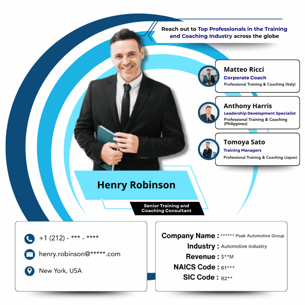 Professional Training and Coaching Industry Email list by Data maelumat