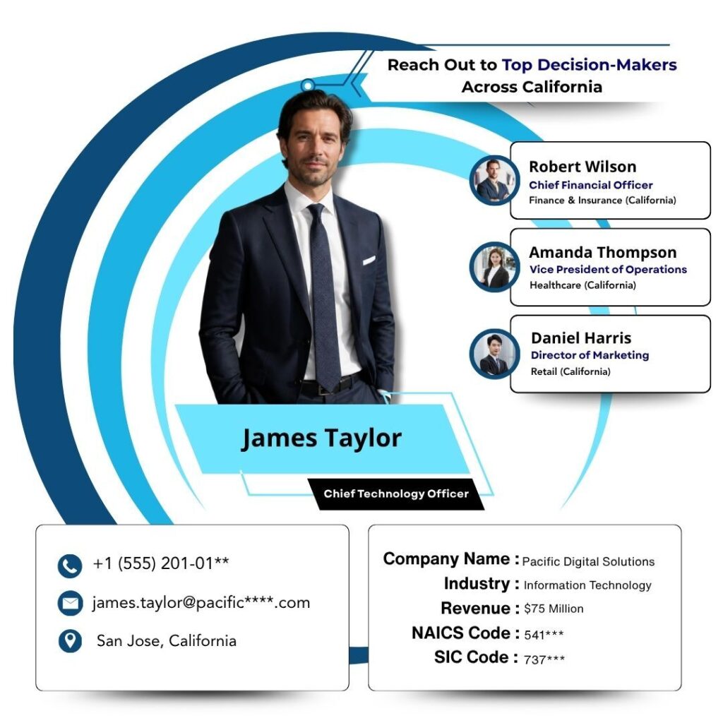 Reach Out to Top Decision-Makers Across California
