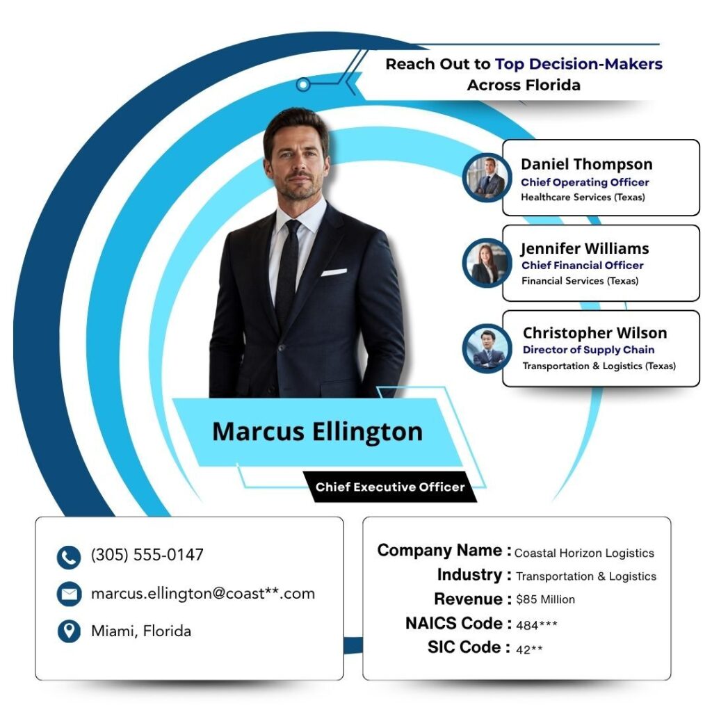 Reach Out to Top Decision-Makers Across Florida