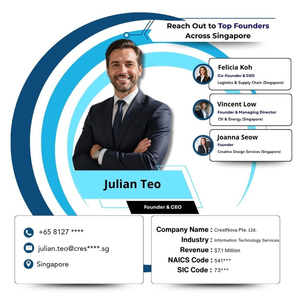 Reach Out to Top Founders Across Singapore