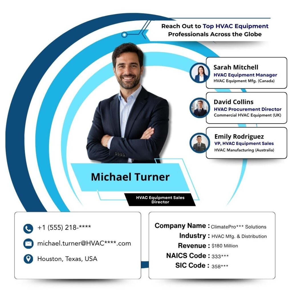 Reach Out to Top HVAC Equipment Professionals Across the Globe