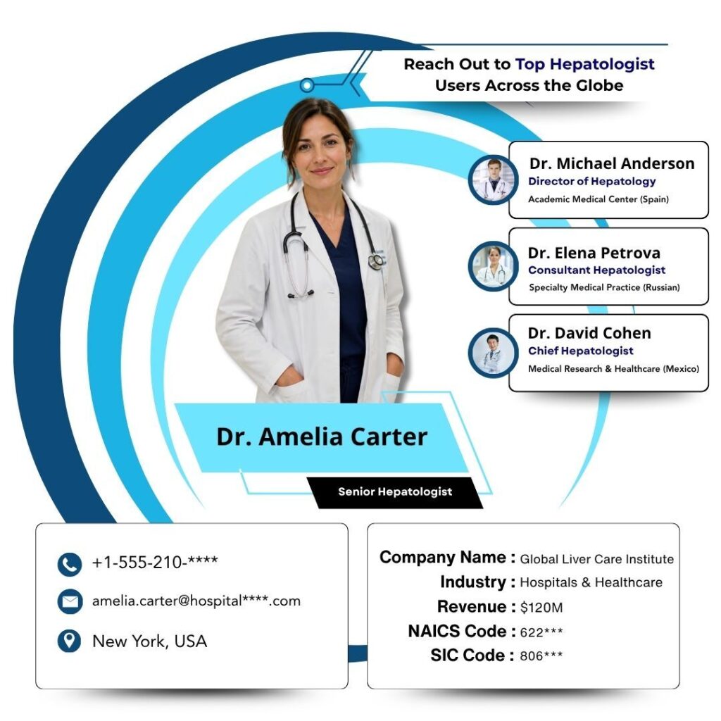 Reach Out to Top Hepatologist Users Across the Globe