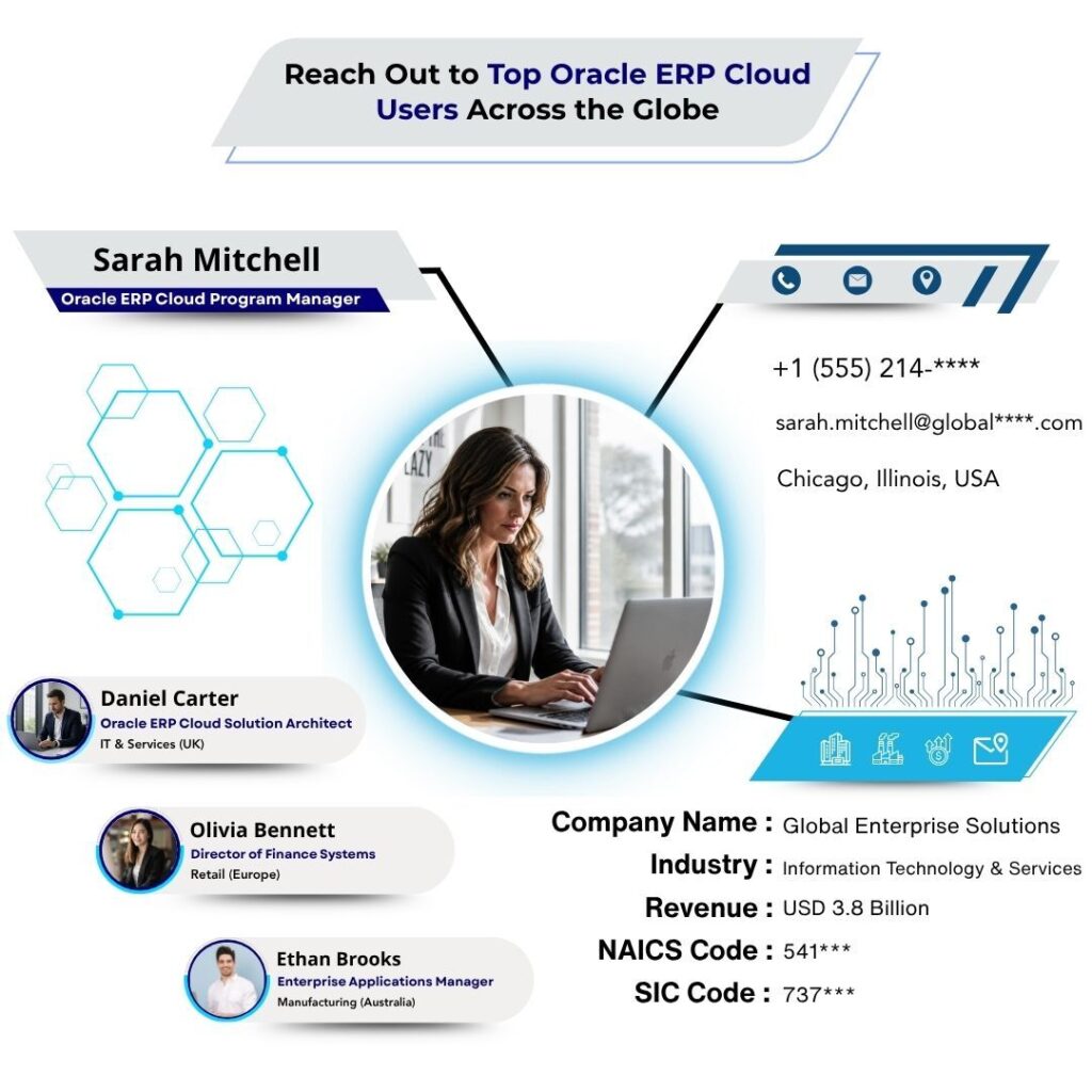 Reach Out to Top Oracle ERP Cloud Users Across the Globe