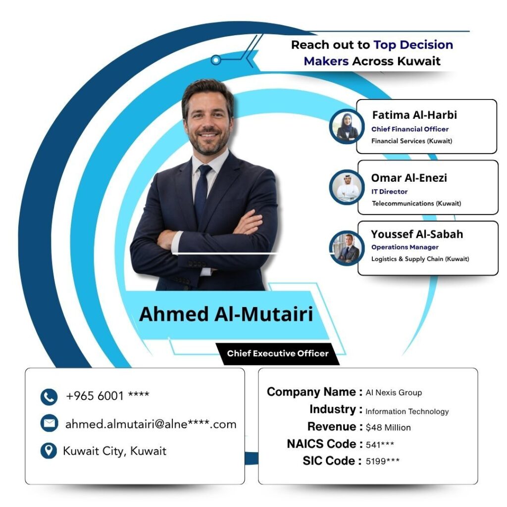 Reach out to Top Decision Makers Across Kuwait